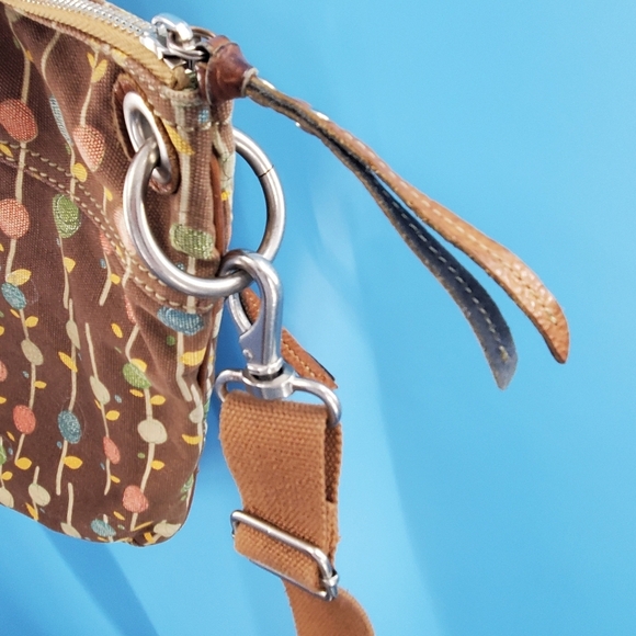 Fossil floral print canvas crossbody bag - Picture 4 of 16